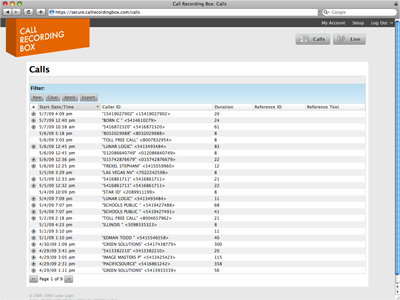 Call Recording Box screenshot
